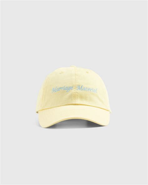 HO HO COCO – Marriage Material Cap Yellow | Highsnobiety Shop