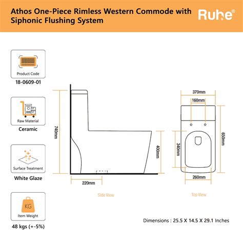 Athos One Piece Western Commode – Ruhe