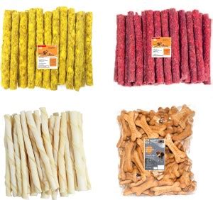 Pet N Perry Combo Pack Of Chicken,Mutton Munchy & Calcium Stick,Big ...