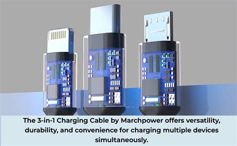 Bkayp 3 in 1 Charging Cable Nylon Braided Multiple USB Fast Charging ...