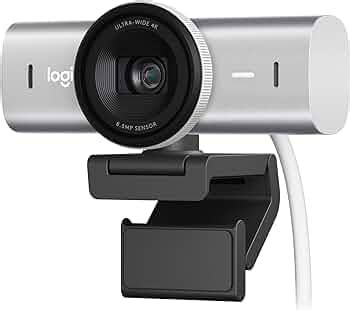Logitech MX Brio Ultra HD 4K Collaboration and Streaming Webcam, 1080p ...