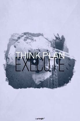 Seven Rays Think Plan Execute Paper Print - Quotes & Motivation ...