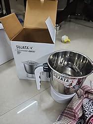 Sujata Grinder Steel Jar, 1000 ml (White, Stainless Steel) : Amazon.in ...