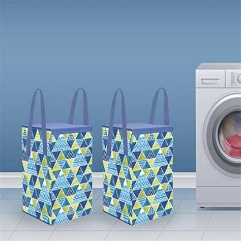 PrettyKrafts 35L Non Woven Trio Printed Rectangular Foldable Large ...