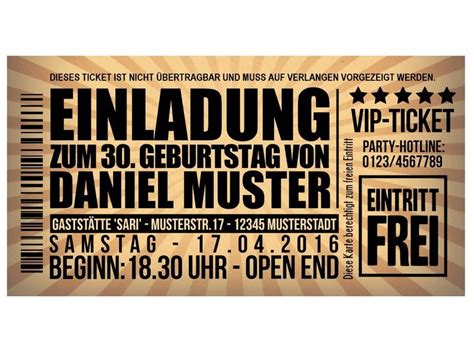 Coole Einladung 30 Geburtstag
