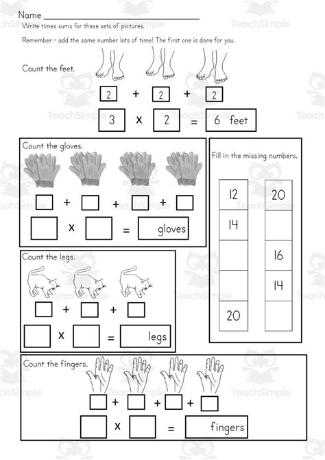 Image result for First Grade Math Multiplication Worksheets
