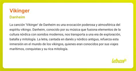 Significado de la canción VIKINGER (Danheim) - LETRAS.COM