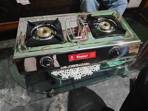 Khaitan 2 Burner MAXIMA Stainless Steel Manual Ignition LP Gas Stove ...
