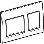 Geberit Alpha25 actuator plate, square, dual flush | Geberit product ...