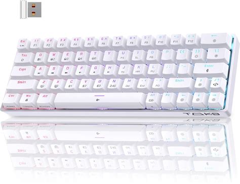 TMKB T63 Gaming Keyboard Mechanical Wireless with Blue Switch ...