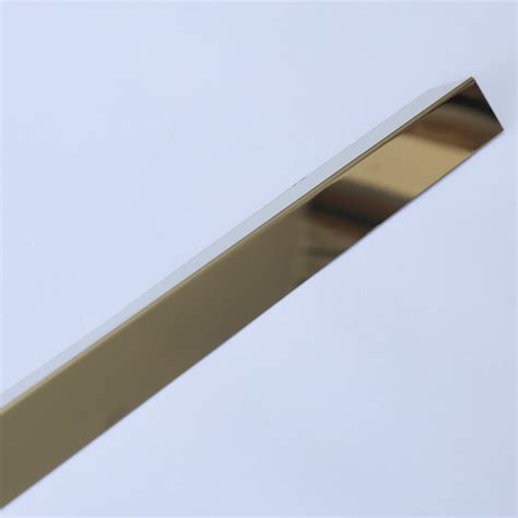Gold Stainless Steel L Wall Corner Guard Profile | 8 ft – Doon Interior