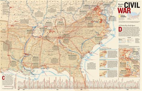 Civil War Map With Cities