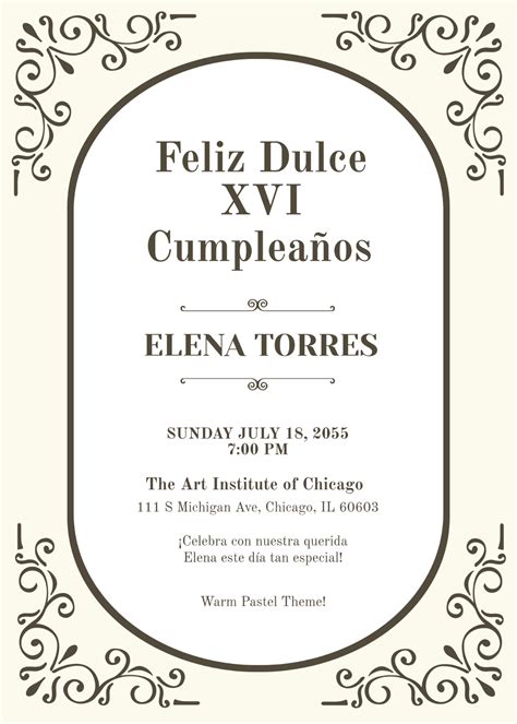 Printable Spanish Invitations Vintage Blue Spanish Invitation Template