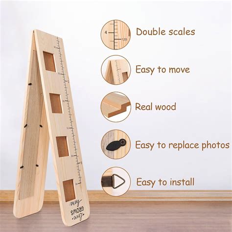 Garybank Solid Wood Growth Chart for Kids with India | Ubuy