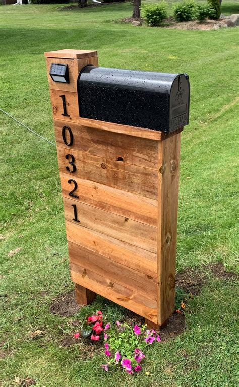 Beautiful, Handcrafted Cedar Mailbox Post; A Sure Fire Way to Bring ...