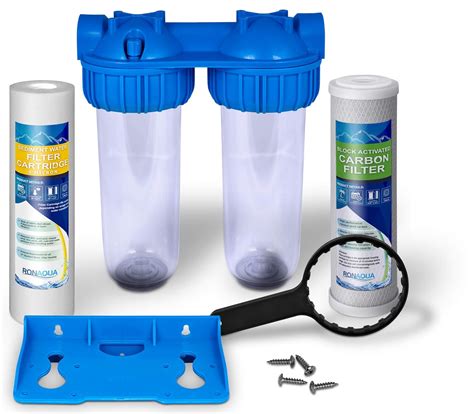 Ronaqua Dual Whole House Water Filter System, Transparent India | Ubuy