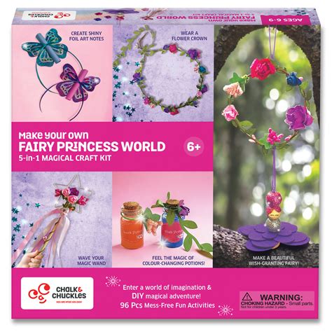 Chalk and Chuckles Make your Own Fairy World Craft Kit for Age 6-9 ...