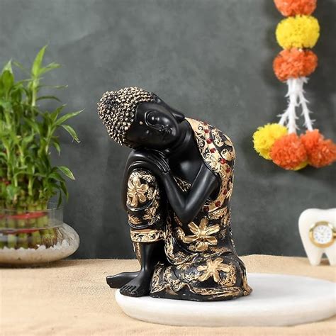 Black Golden Thinking Lord Buddha – Nature's Magic