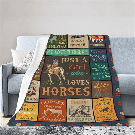 Horse Gifts for Women, Horse Blanket , Gifts for Horse Lover, Horse ...