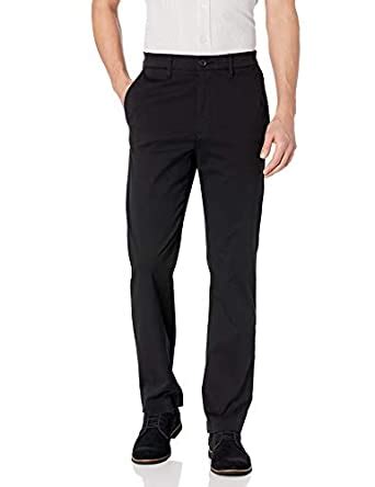 Buy Savane Men's Big and Tall Active Flex Khaki Pant, Black, 50W x 32L ...
