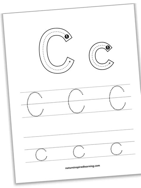 Letter C Tracing Sheet - Jenny Printable
