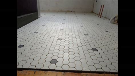 Installing Hexagonal Floor Tile 的图像结果