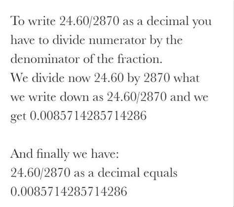 24.60 as a fraction 2870 - Brainly.in