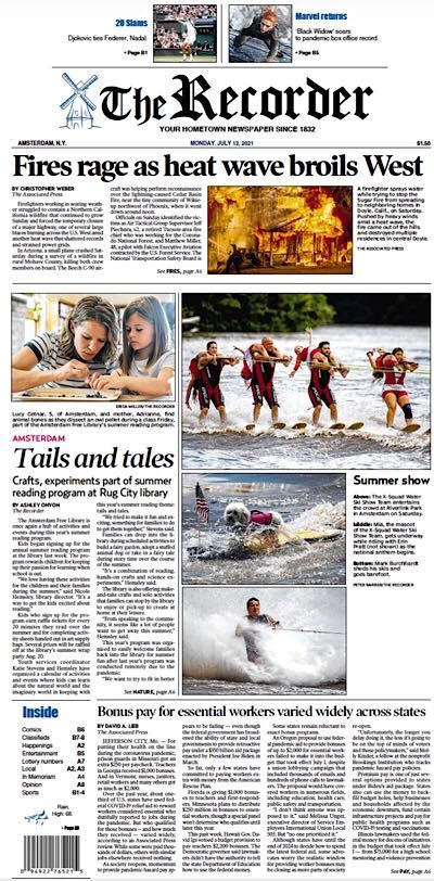 Our Monday front page. Ensure access... - Amsterdam Recorder