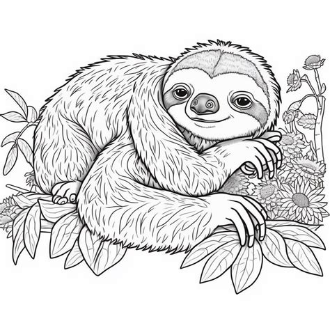 Free Sloth Coloring Pages: Print & Fun!
