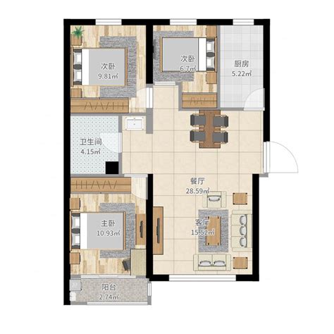 [湖州]温馨现代风情85平两居室样板房软装设计方案-室内方案文本-筑龙室内设计论坛