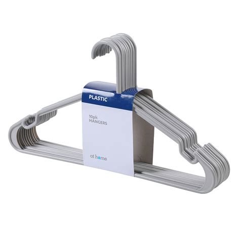 10-Pack Hangers Set, Grey