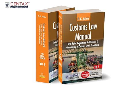 Buy R.K. Jain's Customs Law Manual [1st Feb 2024] – Covering Acts ...