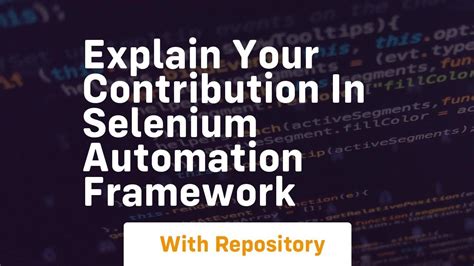 Explain Selenium Automation Framework 的图像结果