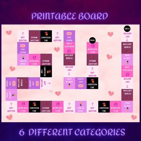 Couple Board Game | Printable Board Game | Couple Drink Game | Date ...