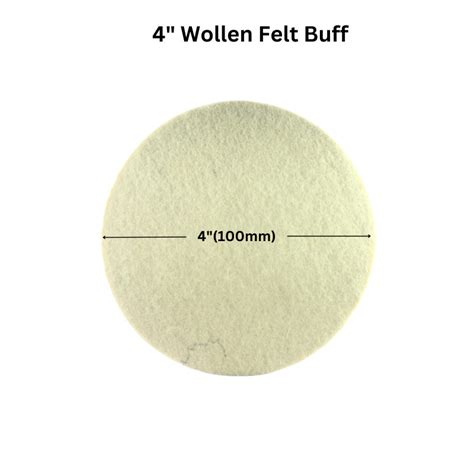 4"x25mm Wollen Felt Buff