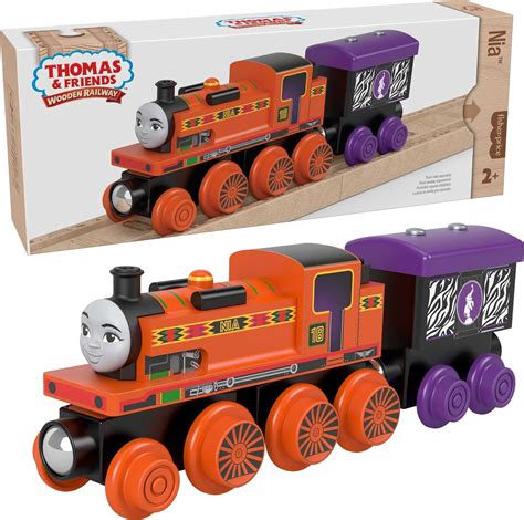 Thomas & Friends Wooden Railway Toy Train Nia Push-Along Wood Engine ...
