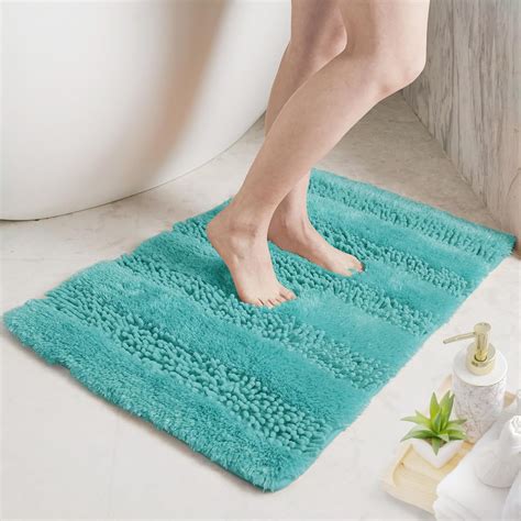 Amazon.com: Deconovo Bath Mat - Designed Bathroom Mat, Soft & Plush ...