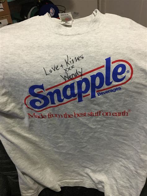 I was stoked to find a Snapple shirt at first and even more so when I ...