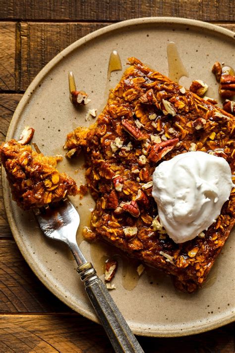 Pumpkin Oatmeal Bake - Nora Cooks