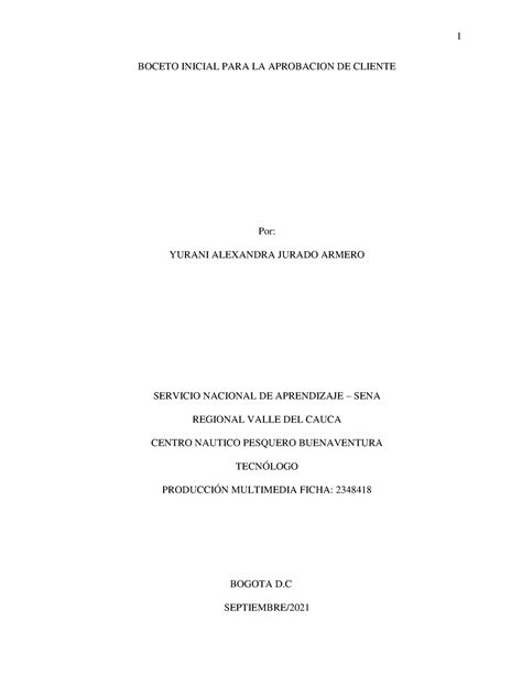 Boceto ev 15 - tarea - BOCETO INICIAL PARA LA APROBACION DE CLIENTE Por ...