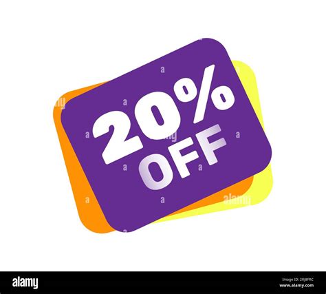 Twenty percent off discount poster design Stock Vector Image & Art - Alamy