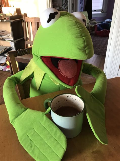 Kermit The Frog Drinking Coffee Kermit The Frog Tea Cup GIFs | Tenor