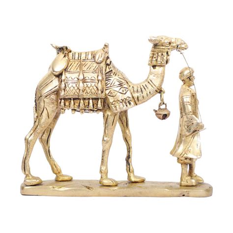 BRASS CAMEL WITH MERCHANT – Ragaarts