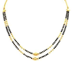 Buy JHB Gold Plated Bead and Black Bead Layer Mangalsutra Multi-String ...