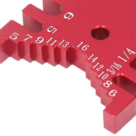 Buy Dovetail Jig Tenon Caliper Router Saw Measuring Ruler Aluminum ...