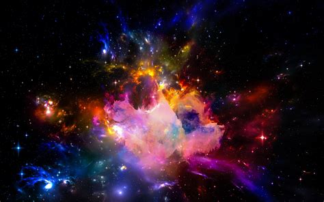 壁紙 美しい宇宙、カラフルな、星、星空、輝く光 2880x1800 HD 無料のデスクトップの背景, 画像