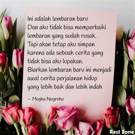 Ini adalah lembaran baru ... | Quotes & Writings by Megha Nugroho ...