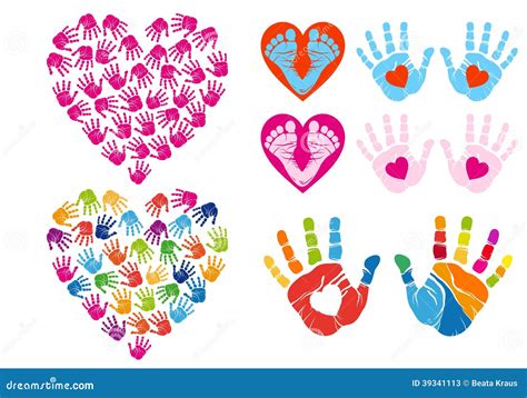 Handprint Heart Template