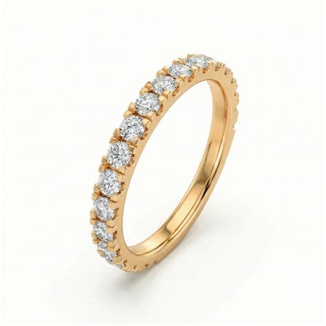 Evermore Eternity 9KT Gold Laboratory Grown Diamond Band Ring – PALMONAS
