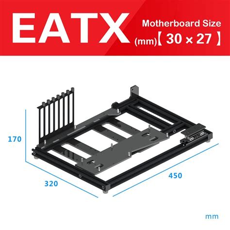 Buy Aluminum Bracket PC Case Test Bench Open Air Computer Case for EATX ...